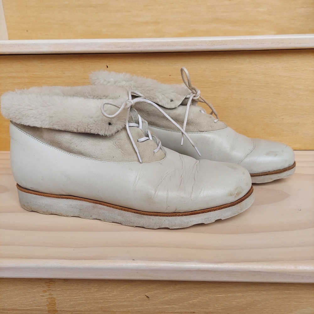 Shearling cozy booties by Reality Studio